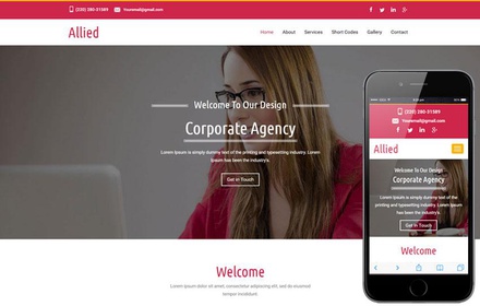 Allied a corporate Category Flat Bootstrap Responsive  Web Template