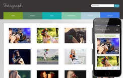 Fotograph web and mobile website template for free