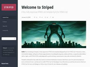 Striped Free CSS Template