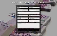 Charity Donation Form Flat Responsive Widget Template