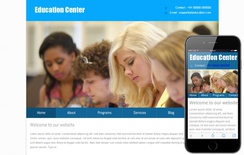 New Education Center web template and mobile web template