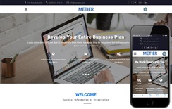 Metier Corporate Category Bootstrap Responsive Web Template
