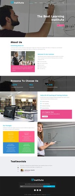 Institute Education Category Bootstrap Responsive Web Template