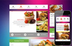 Metro Food UI KIT Flat Responsive web template