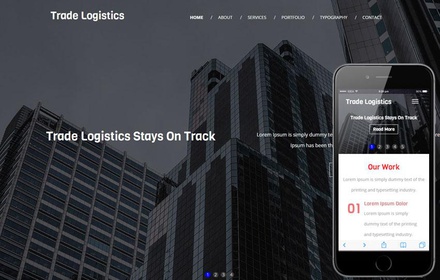 Trade Logistics A Corporate Category Flat Bootstrap Responsive  Web Template