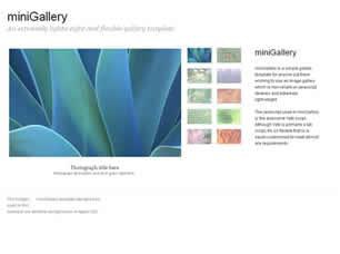 miniGallery Free CSS Template