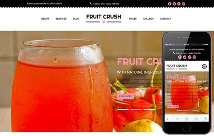 Fruit Crush a Hotel Category Flat Bootstrap Responsive Web Template