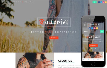 Tattooist a Fashion Category Category Bootstrap Responsive Web Template