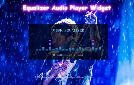 Equalizer Audio Player Widget