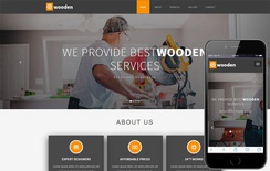 Wooden Industrial Category Bootstrap Responsive Web Template