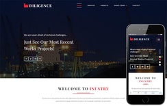 Diligence an Industrial Category Bootstrap Responsive Web Template