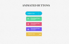 Flat Animated Buttons Responsive Widget Template
