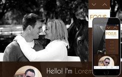 Focus Photography Gallery Mobile Website Template