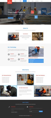 Mega Power a Industrial Category Flat Bootstrap Responsive Web Template