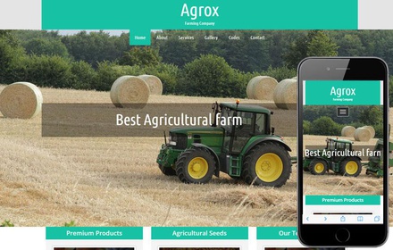 Agrox a Agriculture Category Responsive Web Template