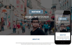 Designer a Personal Category Bootstrap Responsive Web Template