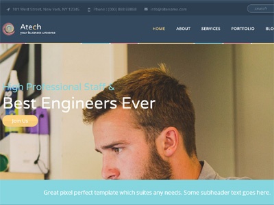 Flatter a Personal Portfolios Flat Bootstrap Responsive Web Template