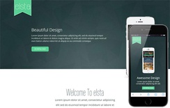 Elsta a Mobile App based Flat Bootstrap Responsive web template