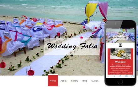 Wedding folio a Flat Wedding Planner Bootstrap Responsive Web Template