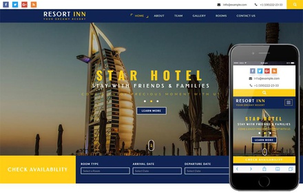 Resort Inn a Hotel Category Flat Bootstrap Responsive Web Template