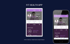 Fit Health App A Mobile App Responsive Web Template