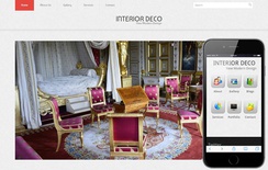 Interior Deco Web And Mobile Website Template For Free