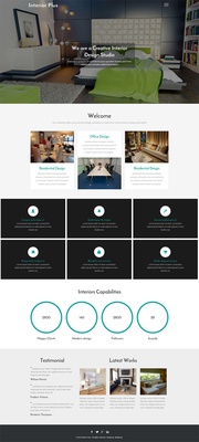 Interior Plus a Interior and Furniture Bootstrap Responsive Web Template