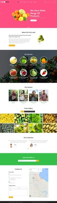 Fruit Land an Agriculture Category Bootstrap Responsive Web Template