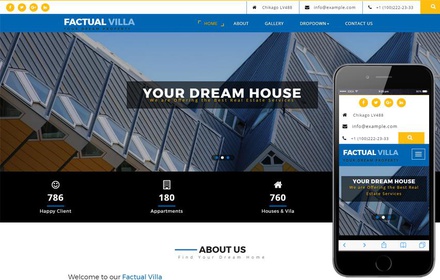 Factual Villa a Real Estate Category Bootstrap Responsive Web Template
