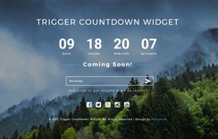Trigger Countdown a Flat Responsive Widget Template
