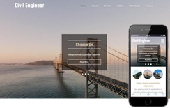 Civil Engineer a Industrial Category Flat Bootstrap Responsive Web Template