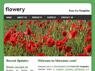 flowery Free CSS Template