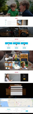 Feature an Education Category Bootstrap Responsive Web Template
