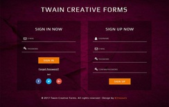 Twain Creative Forms Responsive Widget Template