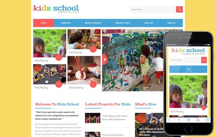 Kids School a Education Flat Bootstrap Responsive Web Template