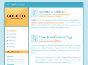 Gold Co. Free CSS Template