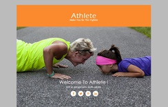 Athlete a Newsletter Responsive Web Template