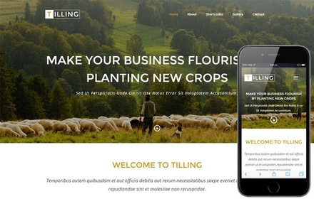 Tilling a Agriculture Category Responsive Web Template