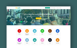 Resale classifieds and E-commerce Business Responsive Web Template