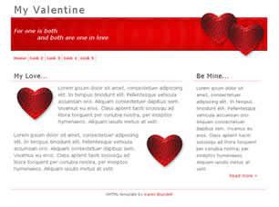 My Valentine Free CSS Template