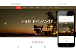 Excavate an Industrial Category Bootstrap Responsive Web Template
