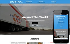 Logistical Transportation Category Bootstrap Responsive Web Template