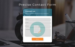 Precise Contact Form Responsive Widget Template