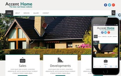 Accent Home a Real Estate Mobile Website Template