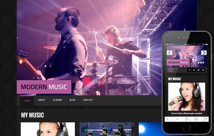 Modern Music a Entertainment Category Flat Bootstrap Responsive web template