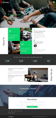 Adviser Corporate Category Bootstrap Responsive Web Template
