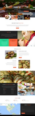 Delish Food a Hotels and Restaurants Flat Responsive Web Template