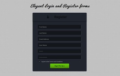 Elegant Login and Register Forms Template