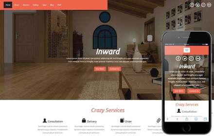 Inward a Interior Architects Multipurpose Flat Bootstrap Responsive Web Template