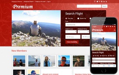 Premium a travel guide Mobile Website Template